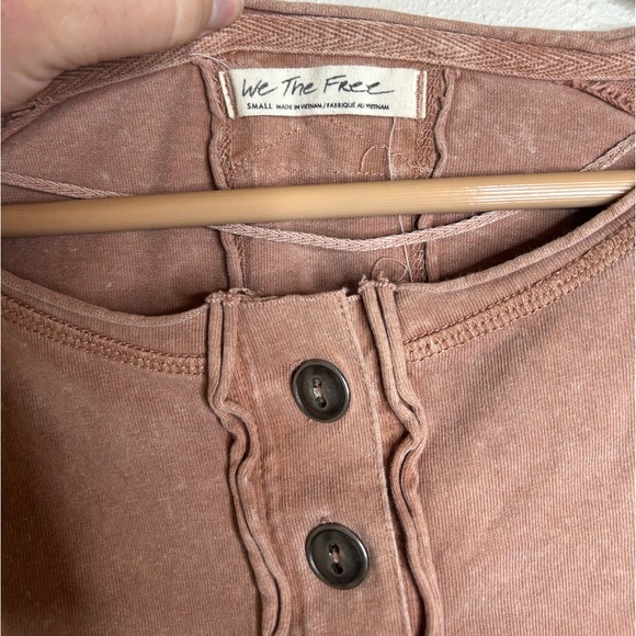 BNWOT Free People we the free mauve long sleeve top - Picture 3 of 5